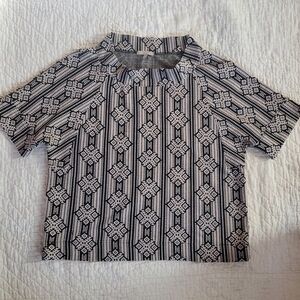 Anthro Mod Geometric Pattern Shirt